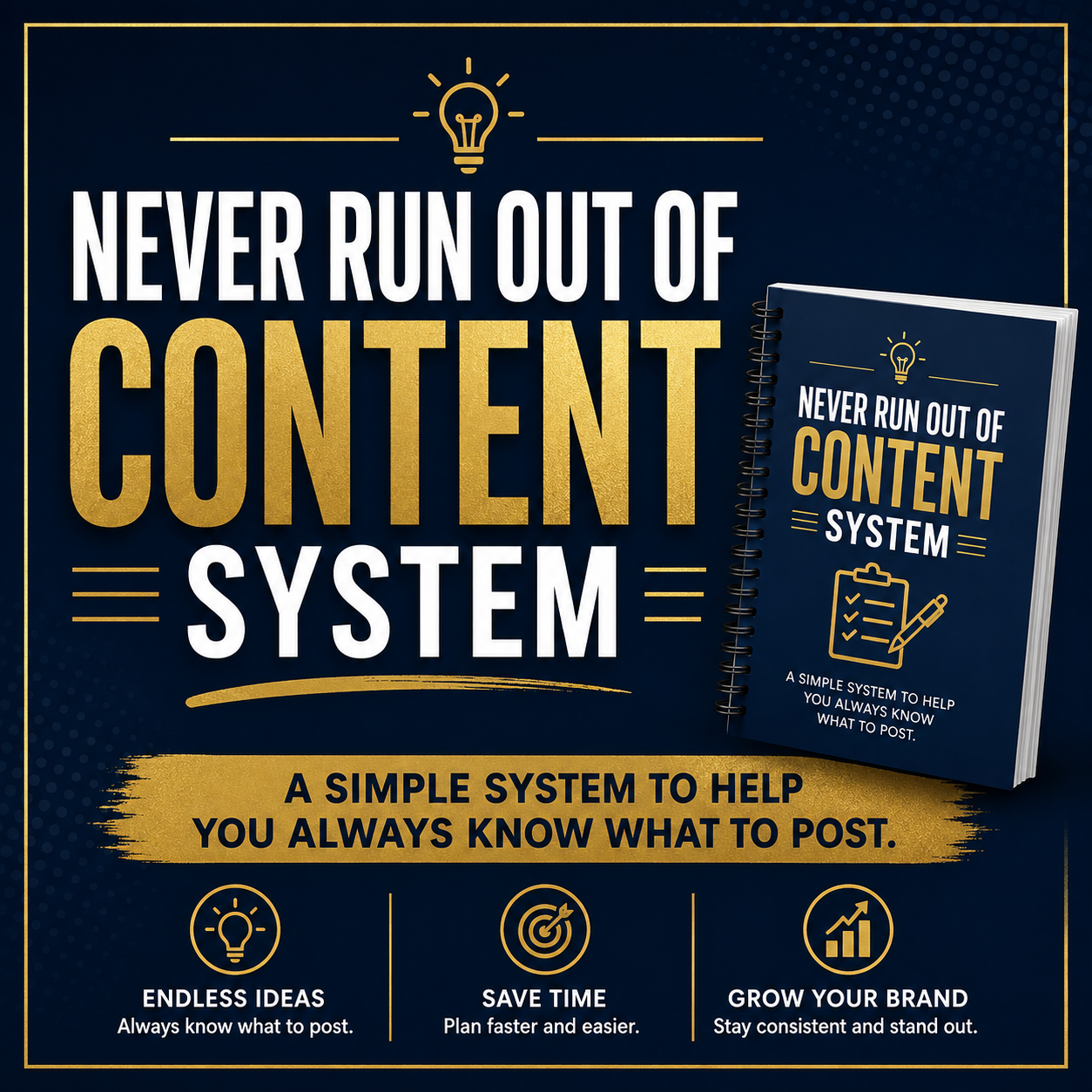 Never Run Out of Content System